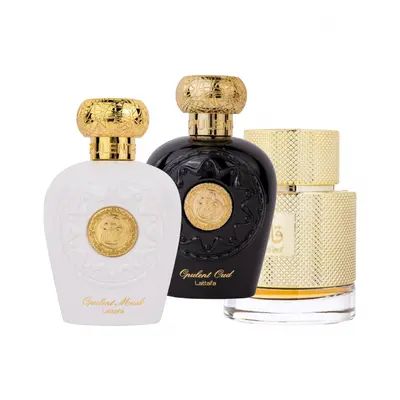 OFERTA SPECIALA - Pachet 3 parfumuri Best Seller, Opulent Oud 100 ml, Opulent Musk 100 ml si Qaa