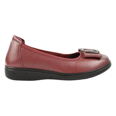 Pantofi casual, dama, FORMAZIONE, A130 bordo, piele naturala