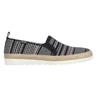 Espadrile sport, dama, SKECHERS ISLAND MUSE 113982-BKMT negru, textil