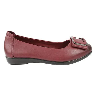 Pantofi casual, dama, FORMAZIONE, 230530 bordo, piele naturala