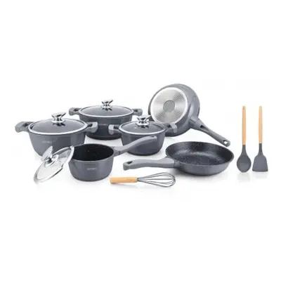 Set de oale si tigai 10 piese cu manere detasabile Silver