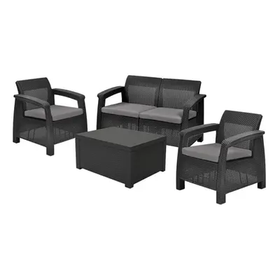 Set mobilier de gradina Corfu II DUO BOX Grafit/ Gri- rece