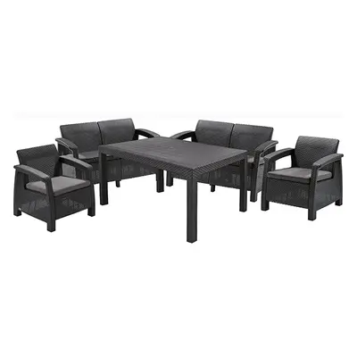 Set mobilier de gradina CORFU II FIESTA Grafit / Gri-rece