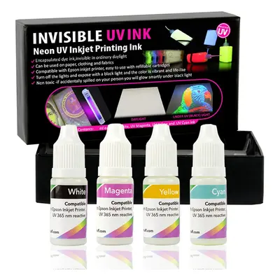 Cerneala invizibila pentru imprimante Epson set 4 culori 10 ml/culoare