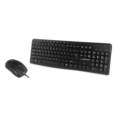 Kit tastatura si mouse gaming Esperanza Arvada, USB 2.0, 1000dpi, negru