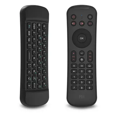 Mini tastatura wireless si telecomanda Smart TV, Xbox, PS4, Airmouse 3D 6 axe, Rii MX6