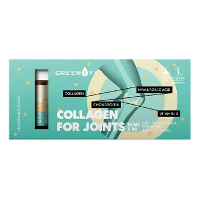 Fiole buvabile cu colagen pentru articulatii, 10ml*20 fiole, Greenify
