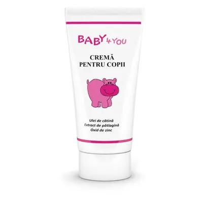 Crema Baby 4 You pentru copii cu ulei de cătină, 50 ml, Tis Farmaceutic