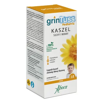 GrinTuss Pediatric, tuse uscată și umedă, sirop pentru copii peste 1 an, 210 g