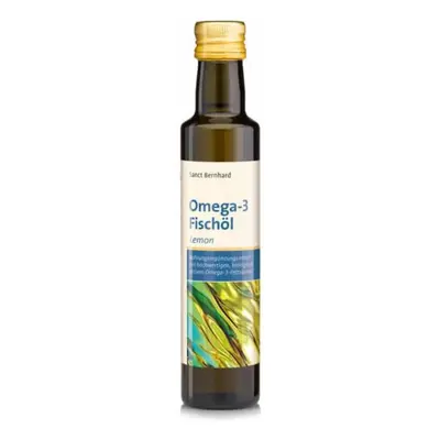 Ulei de pește Omega 3 EPA și DHA cu aromă de lămâie 250ml Sanct Bernhard