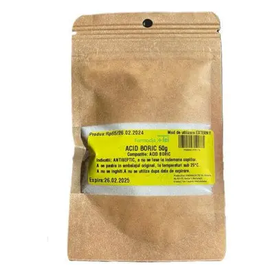 Acid boric, 50 g, Laborator Farmacia Tei