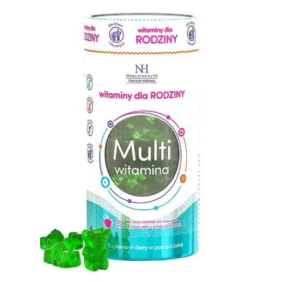 Noble Health Vitamine pentru familie, multivitamine, jeleuri, 300 g