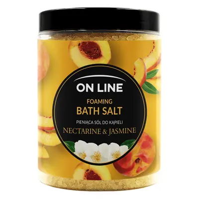 On Line, sare de baie spumantă, Nectarine & Jasmine, 1200 g