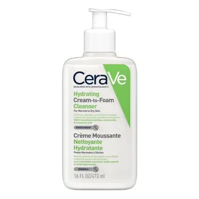 Crema de curatare spumanta si hidratanta pentru ten normal-uscat, 473 ml, CeraVe