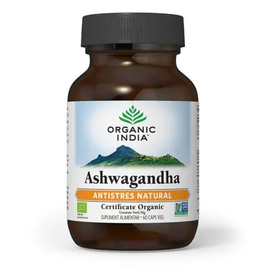 Ashwagandha Antistres Natural, 60 capsule, Organic India