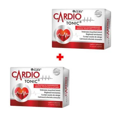 Pachet Cardio Tonic, 30 capsule vegetale + 30 capsule vegetale, Cosmopharm