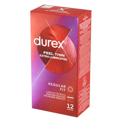 Durex Fetherlite Elite, prezervative cu mai mult lubrifiant, mai subțiri, 12 bucăți