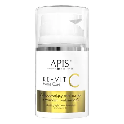 Apis Re-Vit C Home Care, Cremă reparatoare cu retinol și vitamina C, pentru noapte, 50 ml.