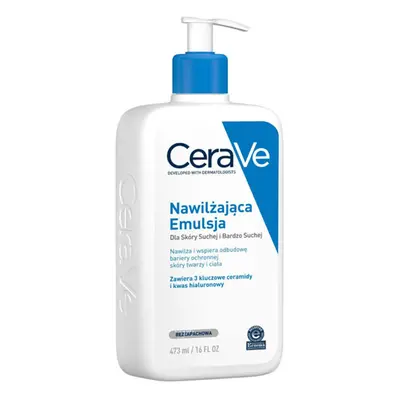 CeraVe, emulsie hidratantă cu ceramide, piele uscată și foarte uscată, 473 ml