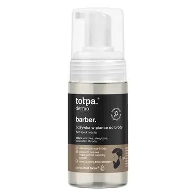 Tolpa dermo barber, balsam spumă pentru barbă, fără clătire, 100 ml