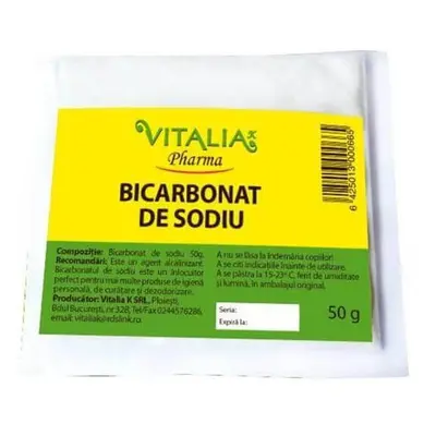 Bicarbonat de sodiu, 50 g, Vitalia