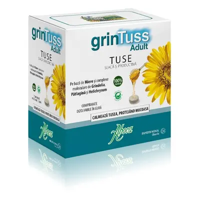 GrinTuss Adult pentru tuse seacă și productivă, 20 comprimate, Aboca