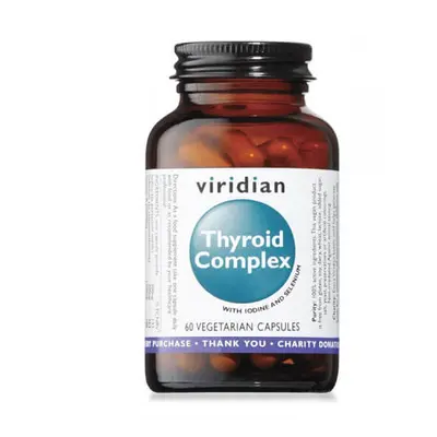 Viridian Thyroid Complex, tiroidă, 60 capsule