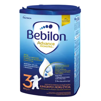 Bebilon Advance Pronutra 3 Junior, formulă nutritivă pe bază de lapte, după 1 an, 800 g