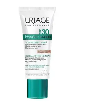 Cremă colorată cu SPF 30 Hyseac 3-Regul, 40 ml, Uriage