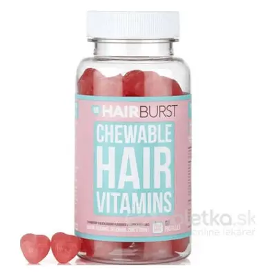 HAIRBURST chewable vitamine de cauciuc pentru păr în formă de inimă 1×60 buc, vitamine masticabi