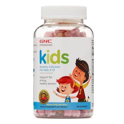 Calciu pentru copii intre 2-12 ani Kids Milestones (102721), 120 jeleuri gumate, GNC