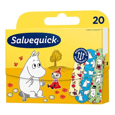 Salvequick, plasturi pentru pansamente, Muminki, 20 bucăți