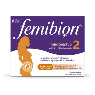 Femibion® 2 Sarcina, 56 tbl + 56 cps 1×56 tbl + 56 cps, supliment alimentar