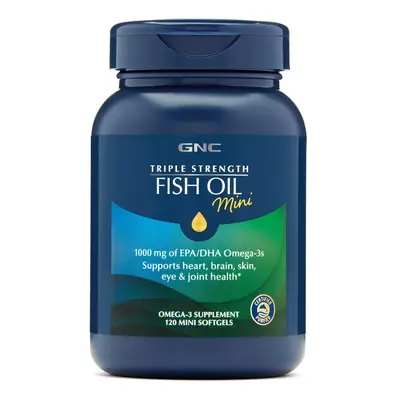 Gnc Triple Strength Fish Oil Mini, Ulei De Peste, 120 Cps