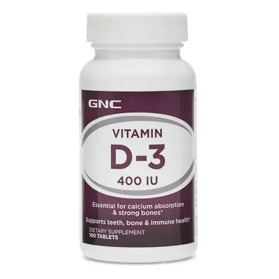 Gnc Vitamin D-3 400 Iu, Vitamina D-3 Naturala 100% Din Lanolina 400 Ui, 100 Tb