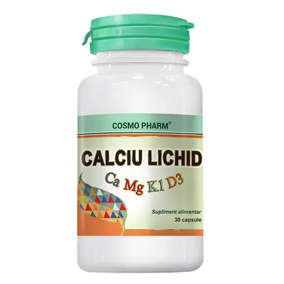 Calciu Lichid, 30 capsule, Cosmopharm