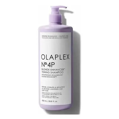 Sampon nuantator pentru par blond No. 4P Blonde Enhancer, 1000 ml, Olaplex