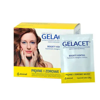 Gelacet, hidrolizat de colagen și biotină, 5,38 g x 21 pliculețe