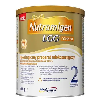 Nutramigen 2 LGG Complete, înlocuitor de lapte hipoalergenic, de la 6 luni, 400 g