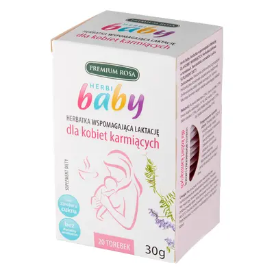 Premium Rosa Herbi Baby, ceai pentru susținerea lactației, 20 plicuri