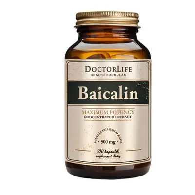 Doctor Life, Baicalin, Baicaline, Baical Thyroid, extract 500 mg, 100 capsule