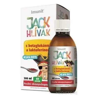 HLIVA JACK JACK SIRUP Glucani, Lactoferrin-Immune 1×300 ml, sirop pentru copii (60 doze)