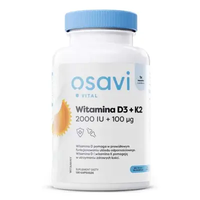 Osavi Vitamina D3 2000IU + K2 100mcg - 120 softgels