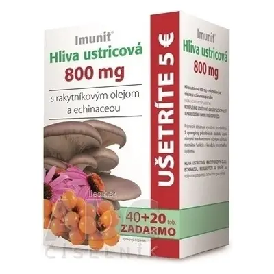 Imunit HLIVA ciupercă de stridie 800 mg cu cătină de mare. 1×60 cps, supliment alimentar