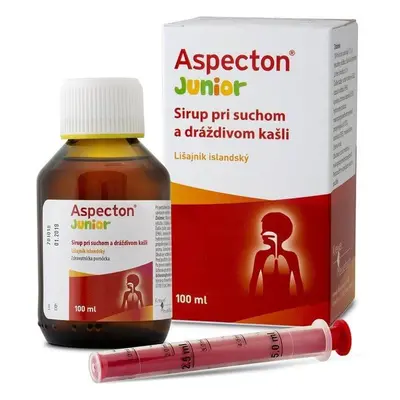 Aspecton Junior sirop pentru tuse uscată și iritativă cu lichen islandez 100 ml