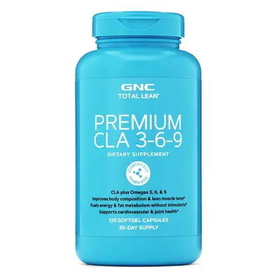 Gnc Total Lean Premium Cla 3-6-9, Acid Linoleic Conjugat Si Omega 3-6-9, 120 Cps