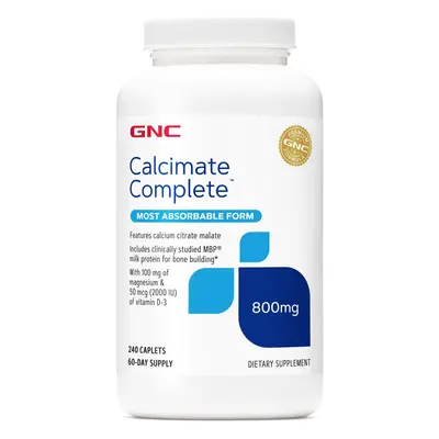 Gnc Calcimate Complete, Calciu Citrat Malat, 240 Tb