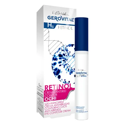 Crema antirid contur ochi Gerovital H3 Retinol,15 ml, Farmec