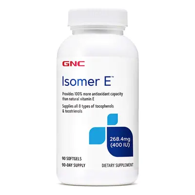 Gnc Isomer E Vitamina E Naturala Cu Mix De Tocoferoli Si Tocotrienoli, 90 Cps