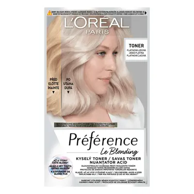 Loreal Paris PRÉFÉRENCE Nuanțator acid de păr semipermanent Platinum Ice, 1 buc